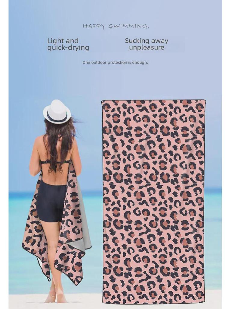 2025 Пляжное полотенце на шнурке и быстросохнущая сумка для банного полотенца