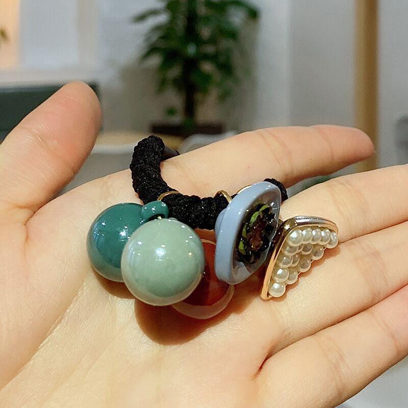 Корейский элегантный браслет из веревки для волос, резинка для волос, женские эластичные резинки для волос