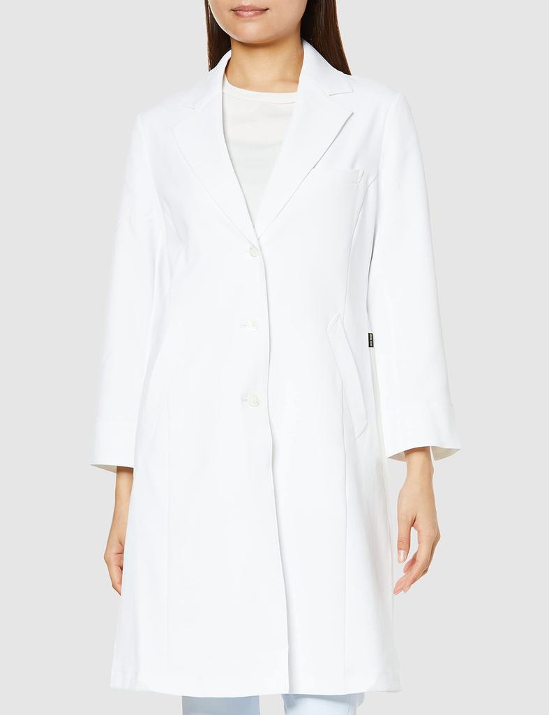 Рукав пальто доктора для промышленности MK0049 Белый 3L [Michelle Cran] Женский 3/4 [Антипрозрачный/Антистатичный/Эластичный/Антибактериальный/Подходит для стирки]