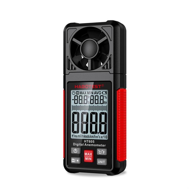 HABOTEST HT605 Портативный интеллектуальный цифровой ручной анемометр