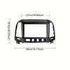 9-дюймовая автомобильная рамка для HYUNDAI SANTAFE 2006-2012 LHD Панель приборной панели Комплект отделки Двойной DIN Рамка для GPS Панель