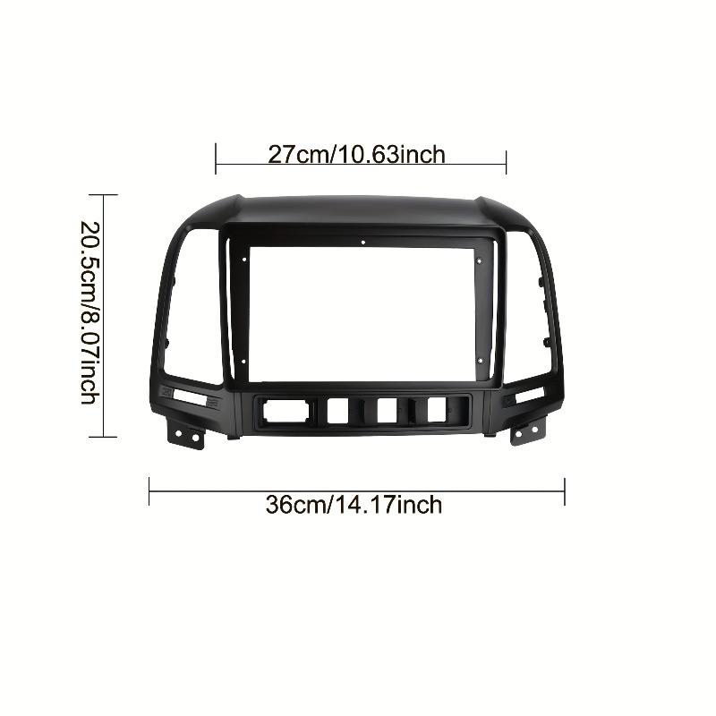 9-дюймовая автомобильная рамка для HYUNDAI SANTAFE 2006-2012 LHD Панель приборной панели Комплект отделки Двойной DIN Рамка для GPS Панель
