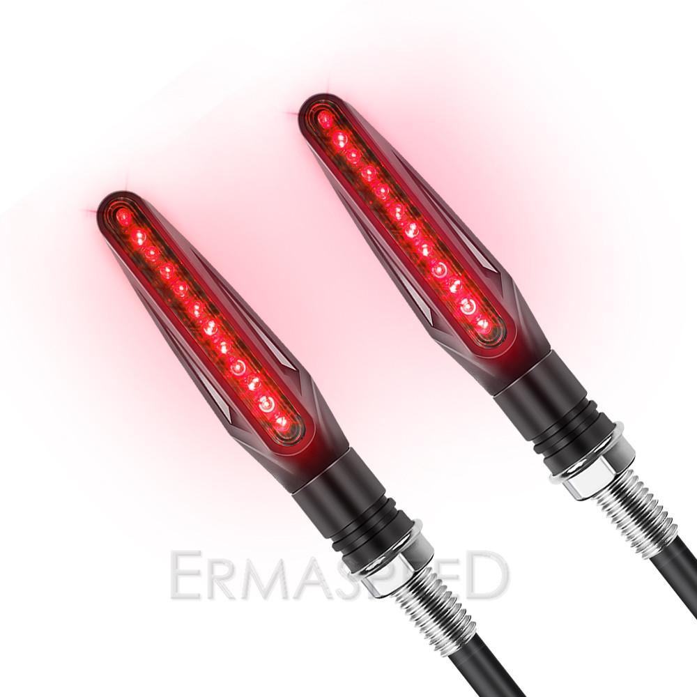 4 шт. индикаторы мотоцикла, плавные указатели поворота, стоп-сигналы и дневные ходовые огни 12 В для мотоцикла, скутера, бездорожья