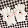 Windproof Plush Gloves Keep Warm Bow Mittens Cute Cycling Gloves  Women Girls