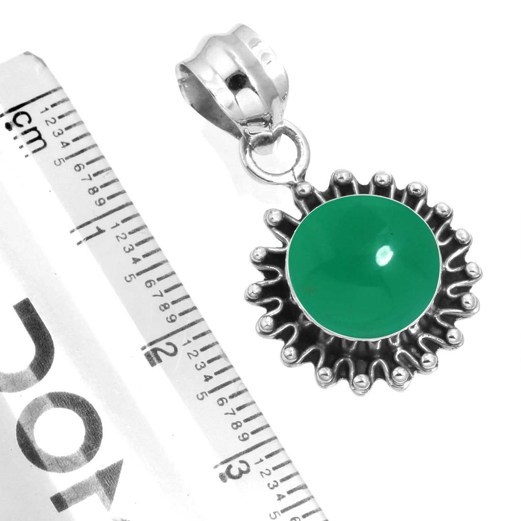 925 Sterling Silver Pendant Women Gemstone Handmade Jewelry Engagement Gift Amber Amethyst Black Onyx Carnelian Garnet Quartz Green Onyx Gold Stone