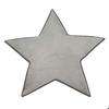 Living Room Rug Star Shape Extra-soft Grey 90x90