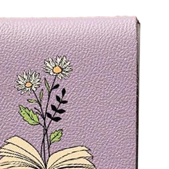 Закладка для книги в виде цветка из искусственной кожи, ручной работы, мини, портативная, водонепроницаемая, маркер для страниц, магнитный зажим, подарок для книголюбов, детей, студентов