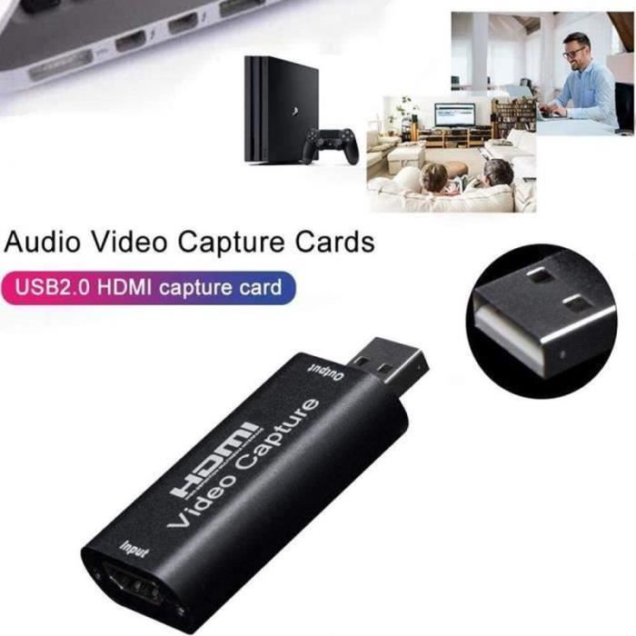 EMEBAY Carte D'Aaquisition Vidéo HDMI Cartes de Capture Audio Vidéo HDMI Vers USB 1080p Caméra Enregistreur Caméscope ecb49d