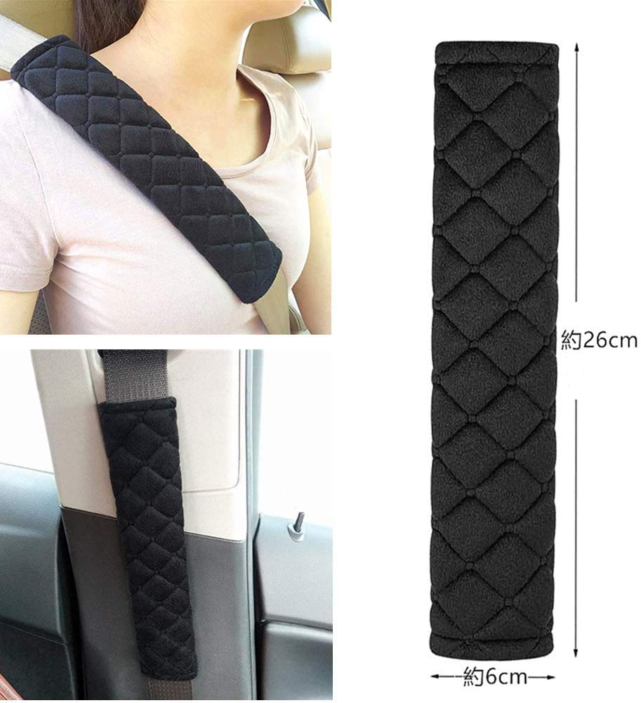 YFFSFDC Seat Belt Cover Seat Belt Pad Car Accessories Easy Installation Soft Comfortable Shoulder