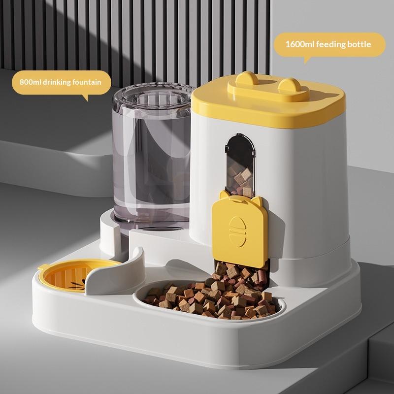 6L Capacity Automatic Pet Feeder with Integrated Water Dispenser Perfect for Cat and Dog Feeding