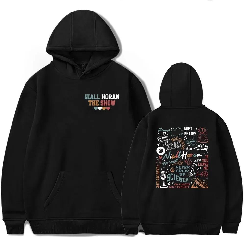 Толстовка с капюшоном Niall Horan Merch The Show Album Трек-лист TDeegray Tour Унисекс Трендовые пуловеры с капюшоном Повседневная уличная одежда Толстовка унисекс