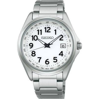 Унисекс SBTM327 (SEIKO SELECTION Солнечные радиоуправляемые часы мирового времени) часы