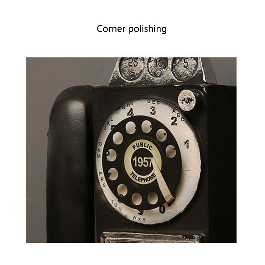 Американский деревенский стиль настенный таксофон модель ретро будка телефон декор