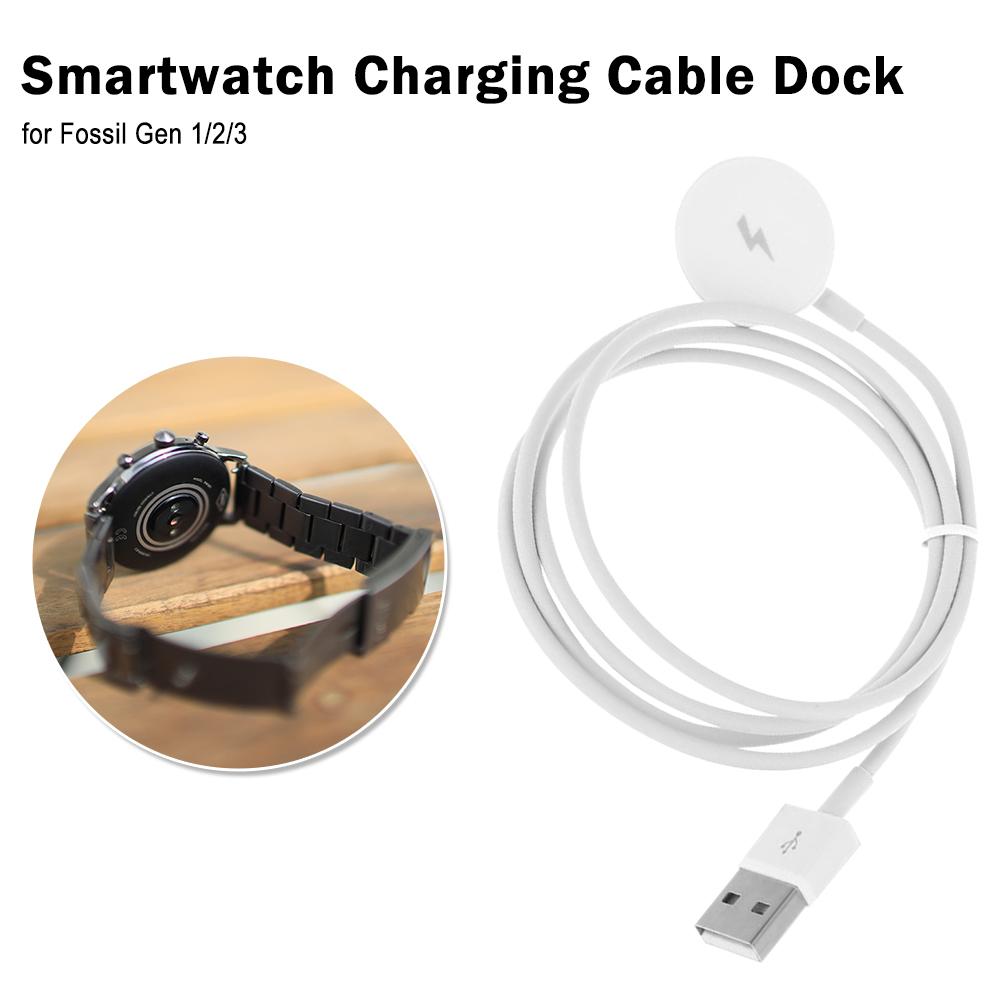 Зарядное устройство для часов для путешествий и бизнеса для Fossil Gen 1/2/3 USB База для зарядки часов Кабель для зарядки питания смарт-часов