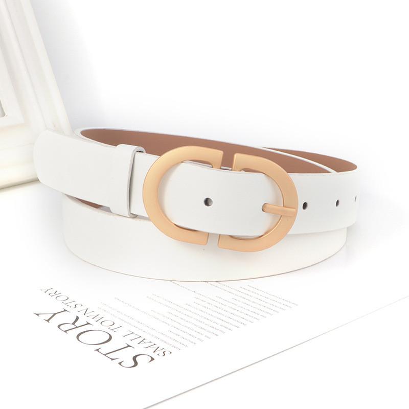 Fashion Pu Leather Belt For Women With Pin Buckle And Vintage Design For Casual Wear