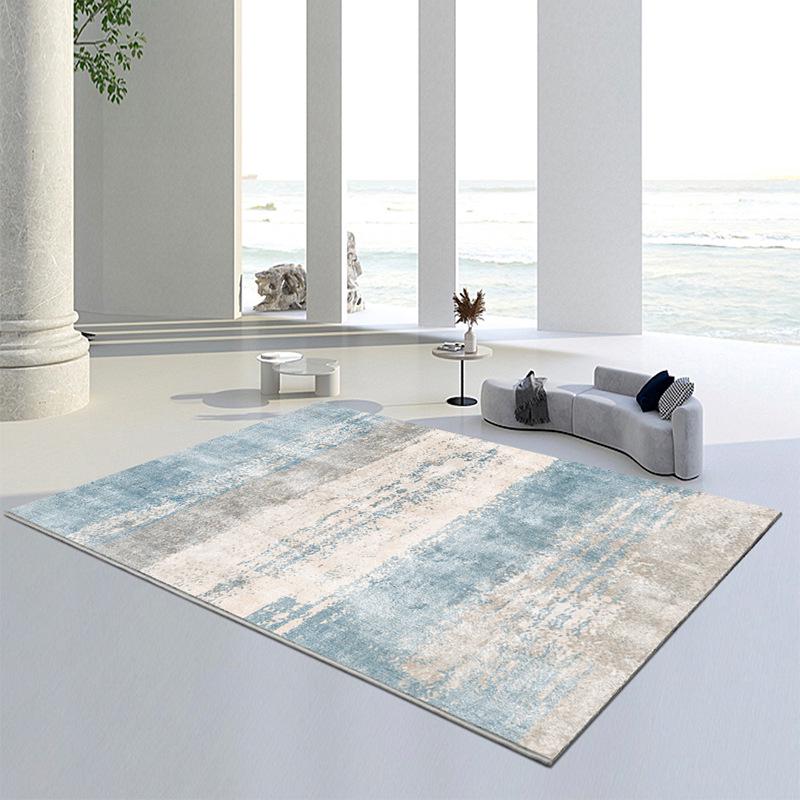 Ковер Nordic Light Luxury Imitation Cashmere Living Room Carpet | Нескользящий напольный коврик