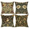 Retro Floral Owl Bird Pattern Printing Pillowcase Living Room Sofa Cushion Cover Home Bedroom Room Decoration