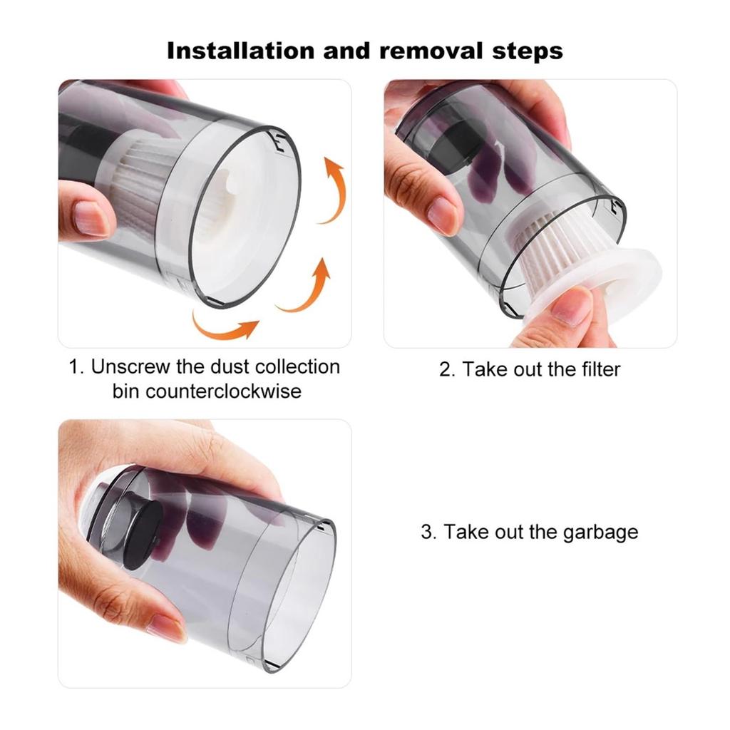 Фильтр для автомобильного пылесоса Беспроводной пылесос Моющийся фильтр Многоразовый фильтрующий элемент Аксессуары для ручного пылесоса (Цвет 5шт.)