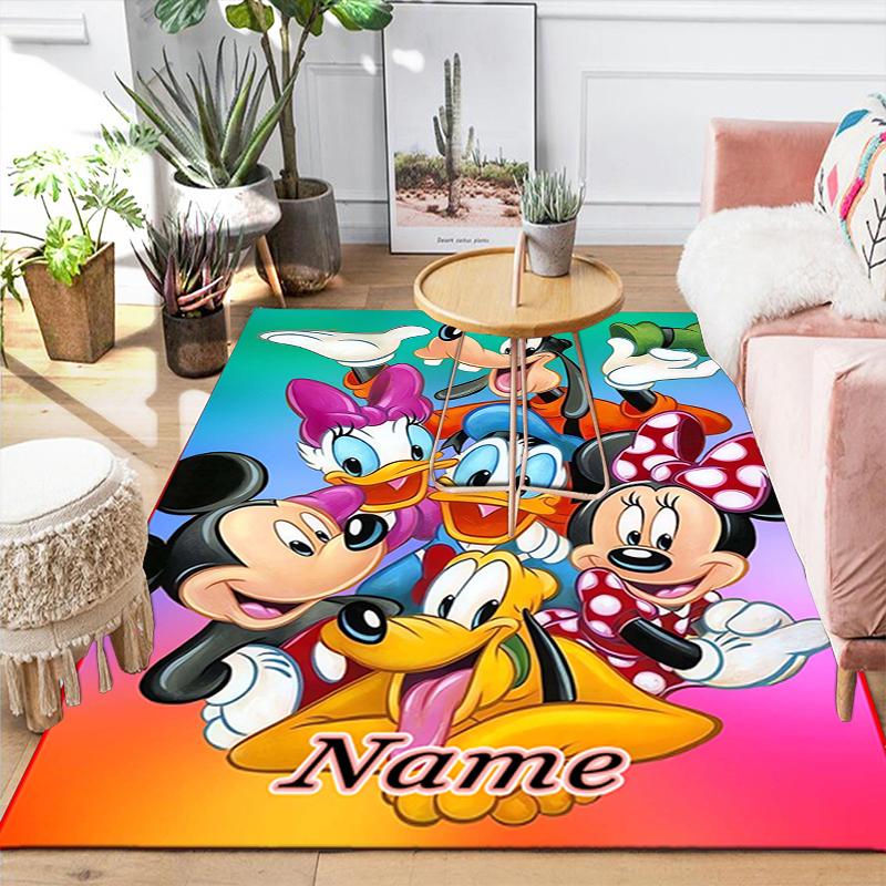 Custom 1Pc Mickey Mouse Artwork Rug Office Carpet Indoor Outdoor Entrance Doormat Nonslip Soft And Comfortable Living Room D916130