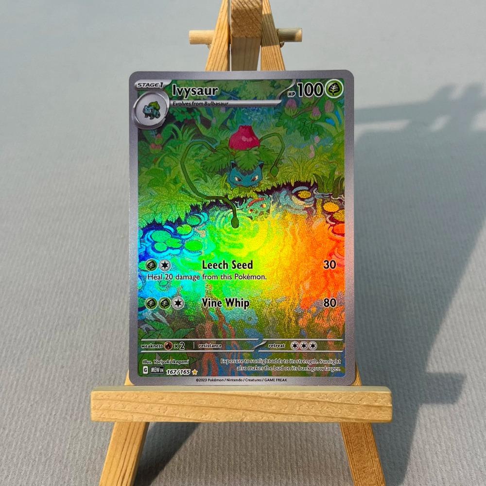 MEW PTCG13-003 Tcg прокси PKM Карты Чаризард ex Бульбазавр Чармилион Редкая Коллекция Боевые Игрушки Подарки для Хобби домашняя игра