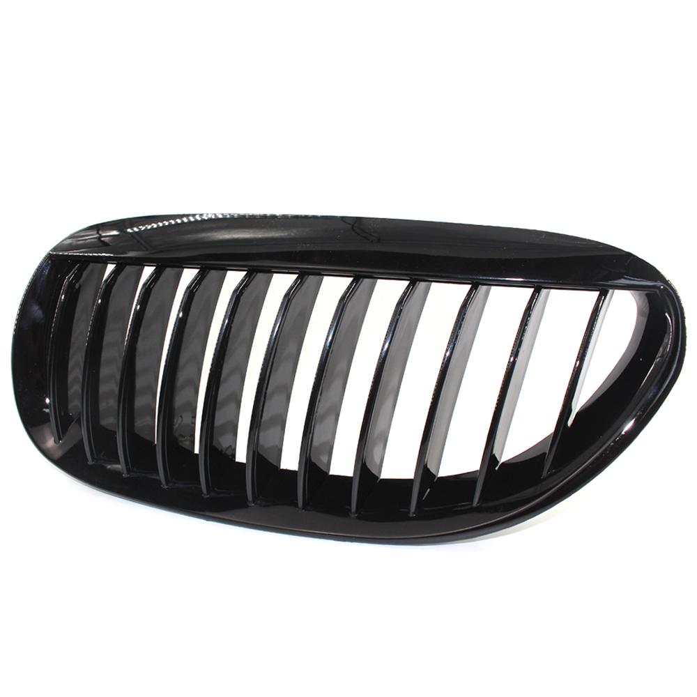1 Pair Car Front Bumper Hood Kidney Grilles Replacement Grill For BMW 6-Series E63 E64 M6 2Door 630i 640i 650i 645ci