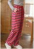 Red Grid Women's Home Sleeper Pants