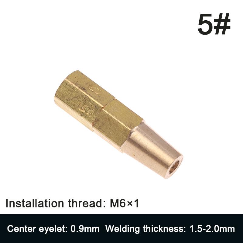 Copper Propane Welding Nozzle Tip Set - 0.5/0.6/0.7/0.8/0.9mm Replacement Parts for H01-2 Gas Welding Torch Holder Accessories