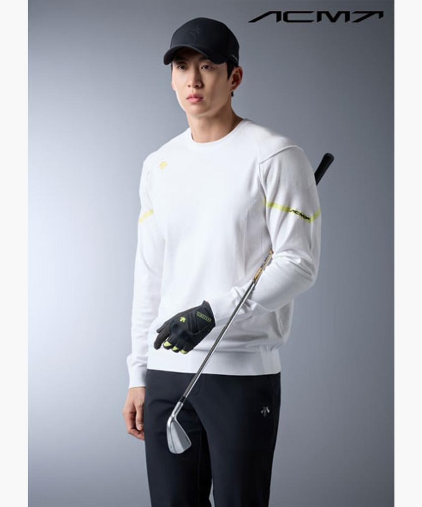 DESCENTE GOLF Acmt Men'S Single-Layer Round Sweater Dr12Mfkp11