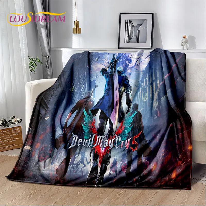 3D D-Devil May Cry DMC Game Gamer мягкое плюшевое одеяло, фланелевое одеяло, одеяло для гостиной, спальни, кровати, дивана, чехол для пикника