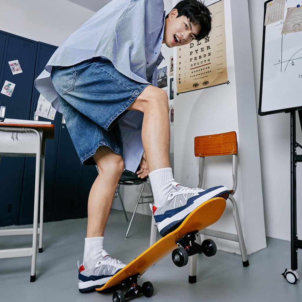 New Balance Кеды Numeric 808 Tiago Lemos Белый Серый Темно-синий Красный NM808WRB