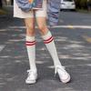 Sports Style Calf Socks Japanese Korean Version Student JK Stripe College Style Girl Cotton Socks Pile Up Socks Baseball Stockings