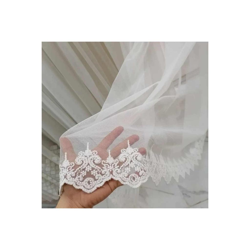 Матовый Rotary Floor Ghost Tulle 1/3 частая плиссированная юбка из тюля для занавесок Bullet Wrinkle Free500 X 250