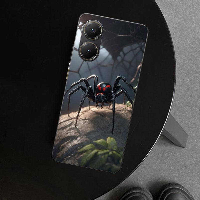 Чехол для телефона с изображением паука Черная вдова для Xiaomi Poco X6 X5 X7 Pro F7 Ultra Redmi 15C 15 13C 13 12C 12 10C 10 10A 9C 9A 9T