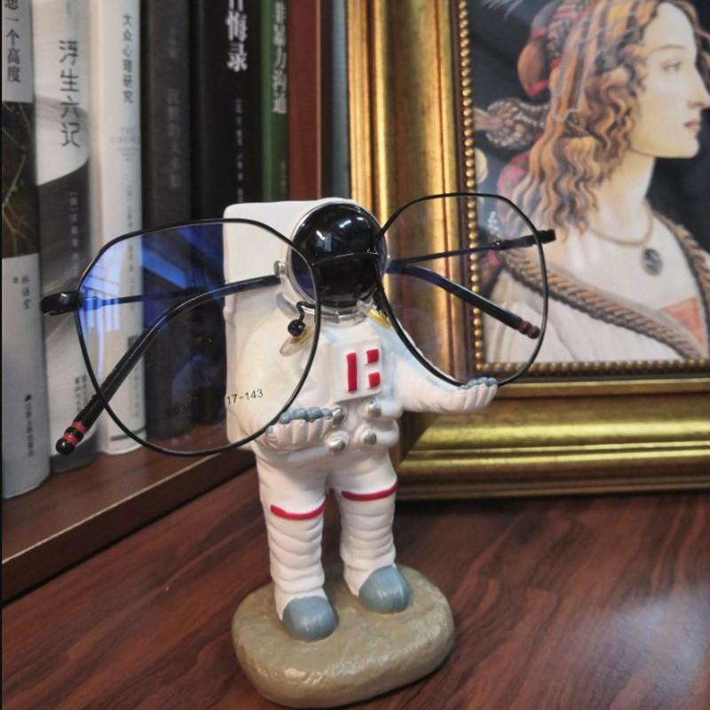 Stand Astronaut Multi-purpose Carry Cell phone / Glasses / IPAD / Pen Astronaut Statue Eyeglasses Stand Home Desktop Decoration