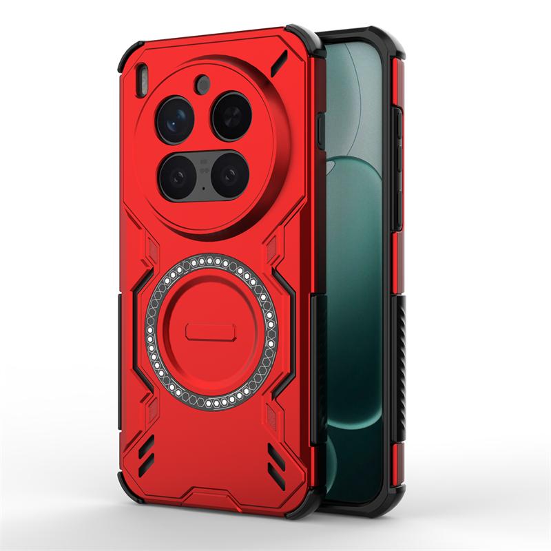 Для чехла Vivo X300 Pro Для Vivo X300 Pro Противоударная броня Магнитная адсорбция Беспроводная зарядка Задняя крышка Для чехла Vivo X300 Pro