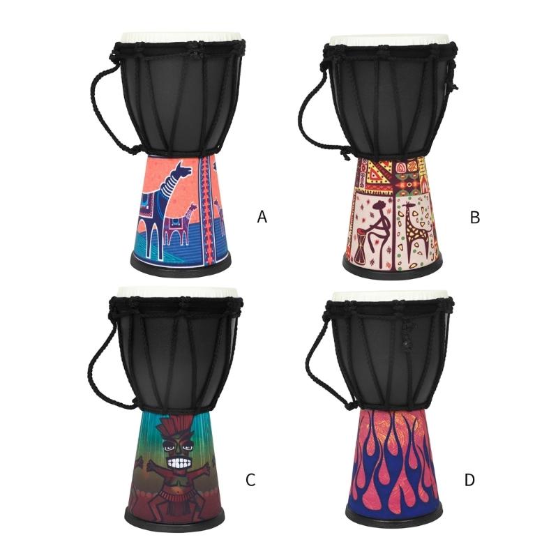 4Inch Portable African Drum Children Hand Durm Percussions Musical Instrument