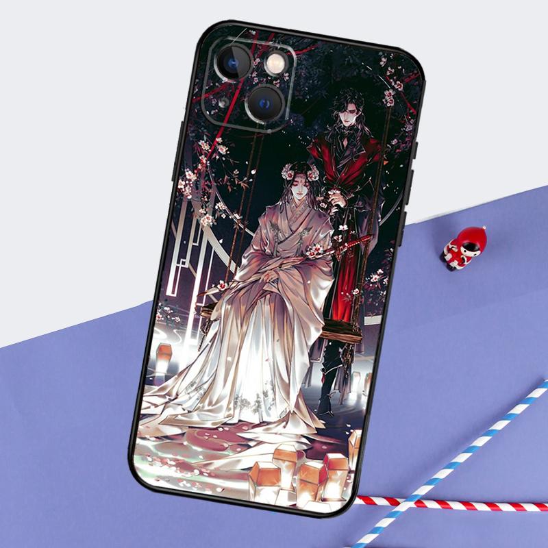 Небесный чиновник благословляет чехол для телефона для iPhone 16 Pro Max 12 13 Mini 11 14 15 Pro Max XR 15 16 Plus 16e Задняя крышка