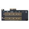 M.2 NVMe SSD NGFF to PCIE X4 Converter Adapter Card M Key B Key Dual Port