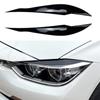 2 шт. автомобильные фары лампы брови крышка отделка наклейки для BMW 3 серии F30 F35 2013-2019Gloss Black автомобильные веки крышки ABS Carbon