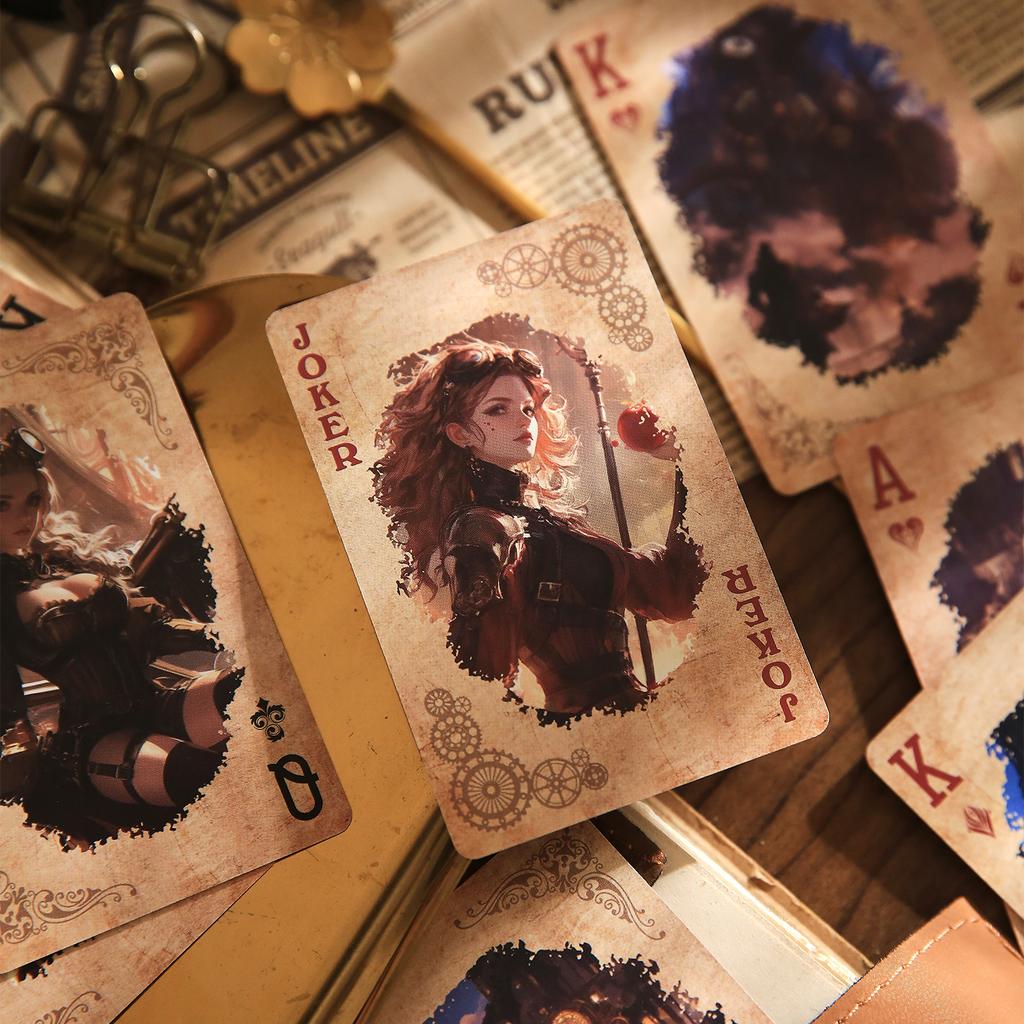 55 шт./коробка Игральные карты Персонажи Пейзаж Панк-тематика Серия Карт Для Многопользовательской Игры Релаксации Развлечения Украшения