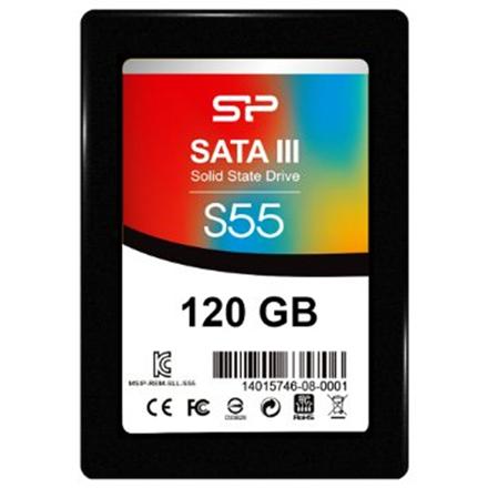 Silicon Power Slim S55 120GB SATA SSD | 550MB/s read speed | 420MB/s write speed | 36-month warranty