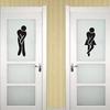 3D DIY Woman Man Toilet Door Sign Bathroom Restroom WC Door Sign For Toilet Door Sign Wall Sticker Decor Removable Logo