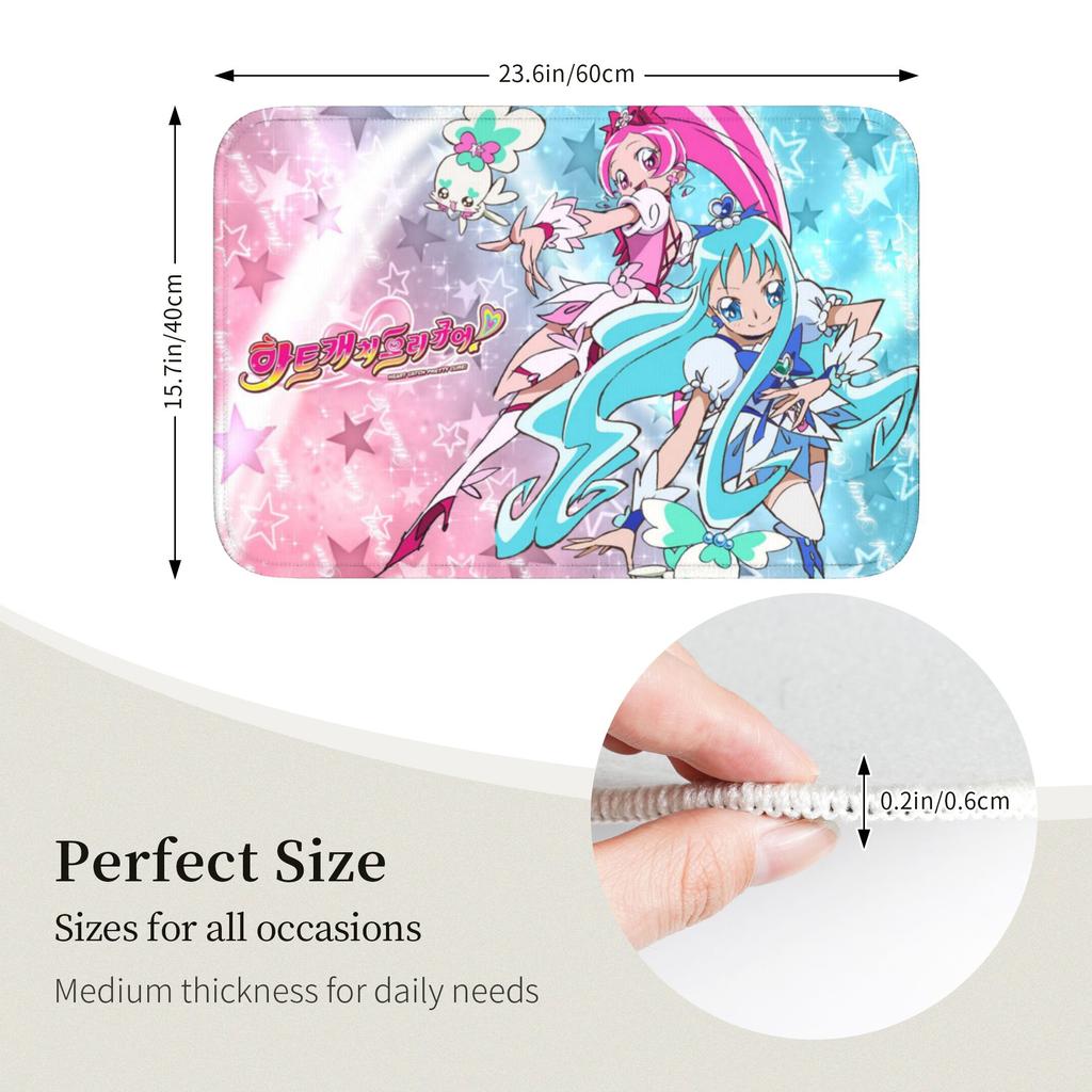 Pretty C-Cures Front Floor Door Entrance Welcome Mats Indoor Sweet Angel Bath Kitchen Doormat Balcony Carpet Rug Footpad