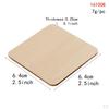 10Pcs/Set Unfinished Wood Cutouts Square Wooden Pieces Blank For Crafts
