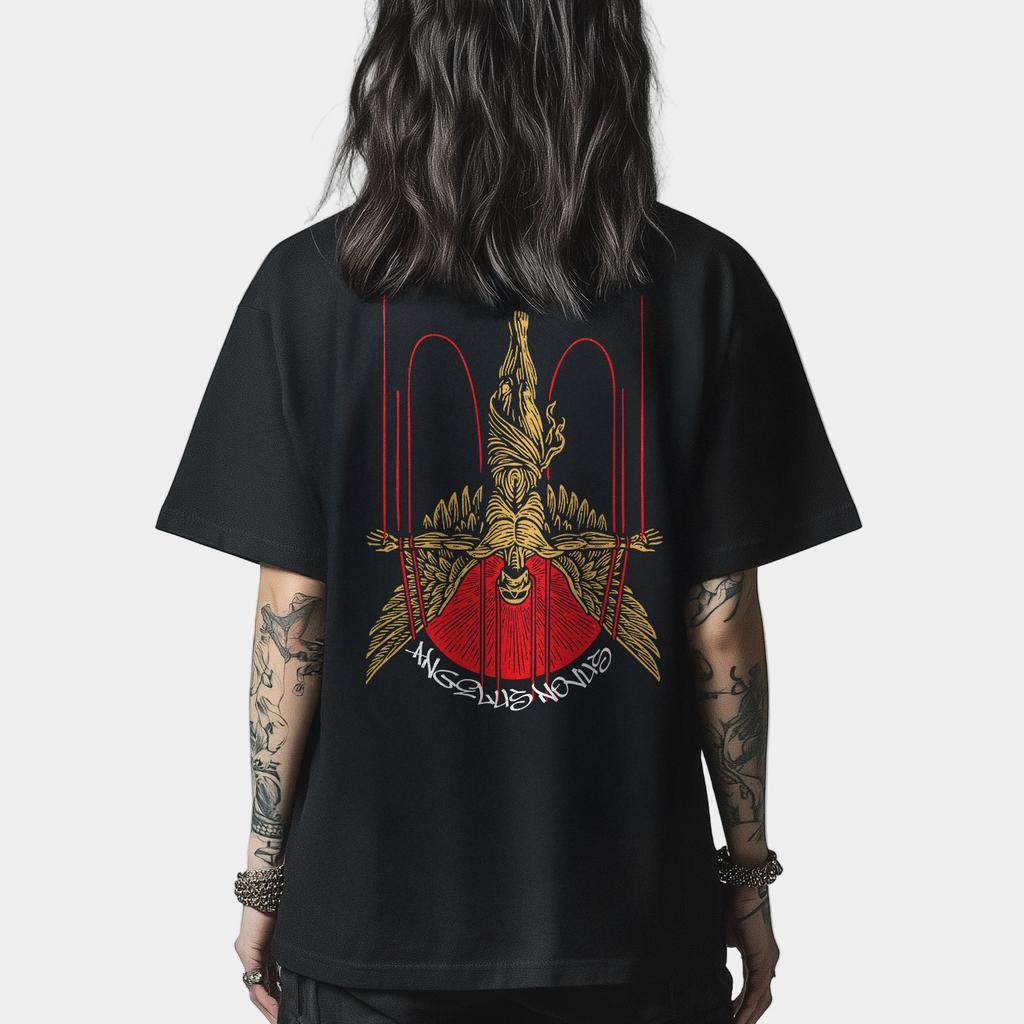 The Angel of History Punkrabbits Oversized Streetwear Graphic TShirt for Rebels Dreamers