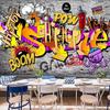 Photo Wallpaper 3D Graffiti Mural KTV Bar Background Wall Painting Restaurant Modern Creative Wall Papers For Walls 3D