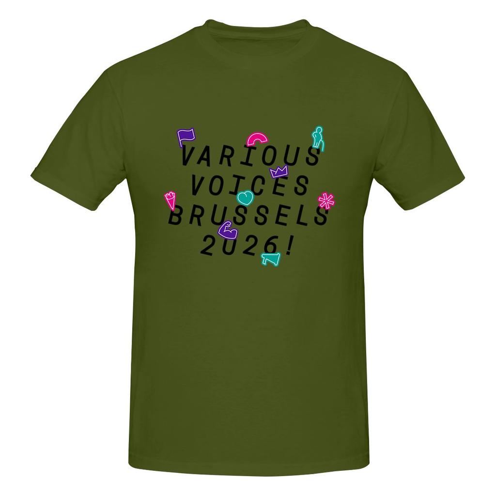 Various Voices 2026 Logo Travel Tshirt Foreststyle Fresh Sweatabsorbing And Quickdrying Basic Tee