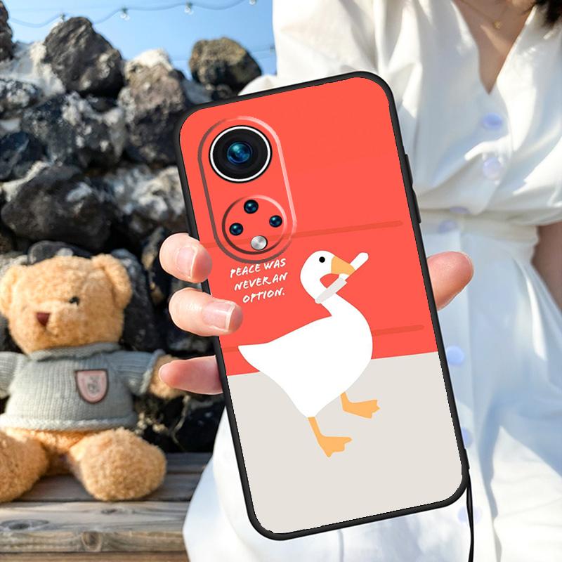 Чехол с изображением мультяшного гуся для Honor Magic 6 5 Lite Pro 50 70 90 Honor X8b X9b X6 X7 X8 X9 X6a X7a X9a X8a