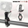 Lightweight CNC Aluminum Motorcycle Handlebar Mount 17–22mm Universal Lamp Holder