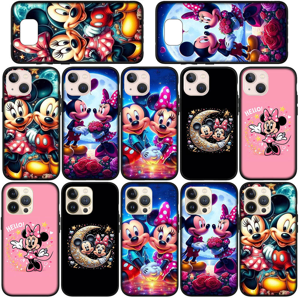 Чехол для телефона для iPhone 17 16 15 Xiaomi Poco F8 F7 X7 X6 M8 C85 C75 C71 Redmi Note 14 13 12 11 Pro Max A4 14C 13C 15C Новый милый чехол Микки Маус и Минни